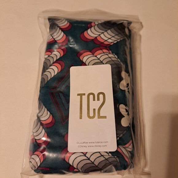 Disney x LuLaRoe Retro Mickey Mouse Head Leggings Geometric Aztec TC2 18+ NEW! - Picture 4 of 9